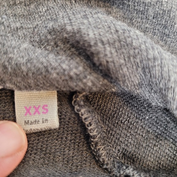 Athleta Gray Open‎ Front Cardigan Sweater XXS Long Sleeve Pockets - Picture 5 of 8